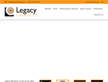Tablet Screenshot of legacyfiberoptics.com